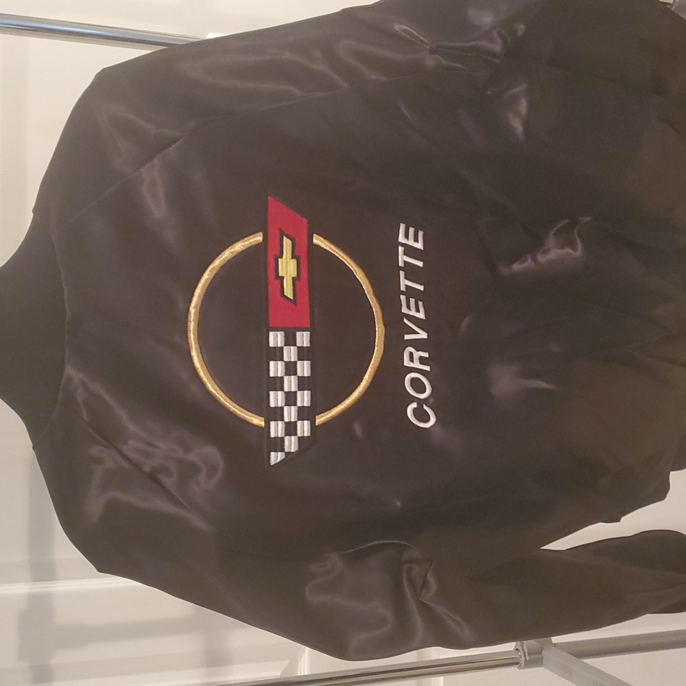 Black Corvette Satin Jacket